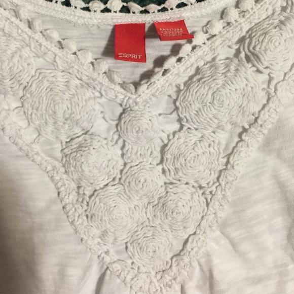 Esprit tank top, great detail.