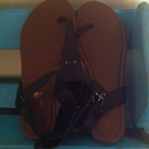 Black sandals
