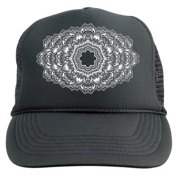 HEXAPPEAL Mandala Trucker Snapback Psychedelic Hat