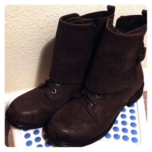 Brown Jessica Simpson combat boots!