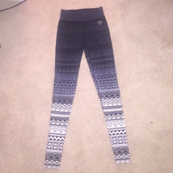 Ombré patterned leggings
