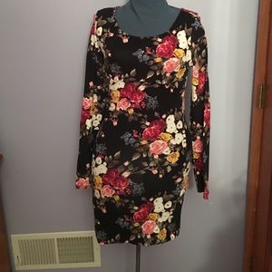 Floral body con dress