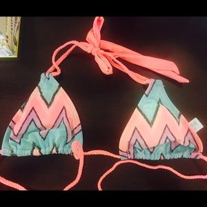 Bright bikini top!