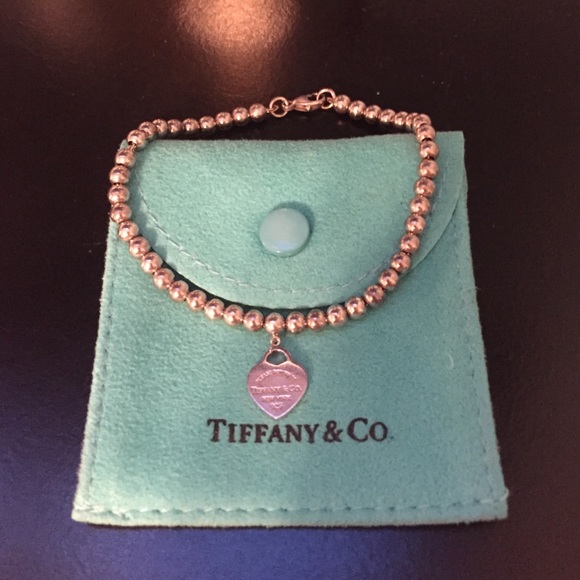 Return to Tiffany mini heart tag bead bracelet