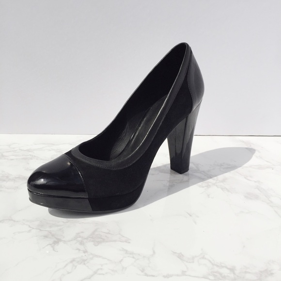 Banana Republic Suede and Patent Leather Pumps