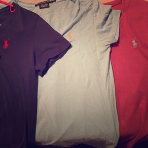 LOT of 7 Polo V-Neck Shirts