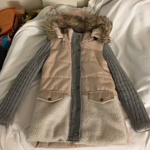 Fall and winter coat look in one!