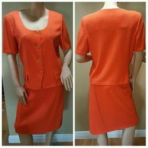 St. John Knit Skirt Suit