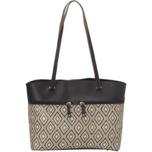 Tignanello Diamond Straw Tote