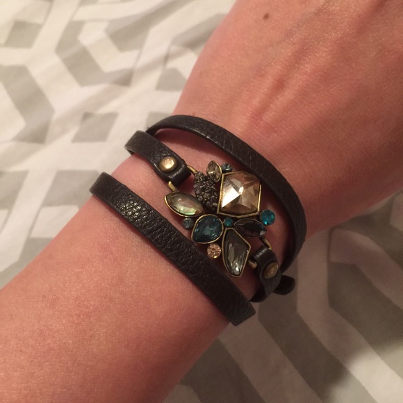 Leather wrap bracelet