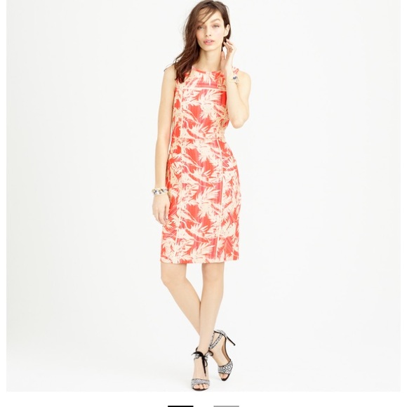 Jcrew sun-faded tropical sheath dress NWT size 2