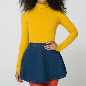 AA indigo denim circle skirt