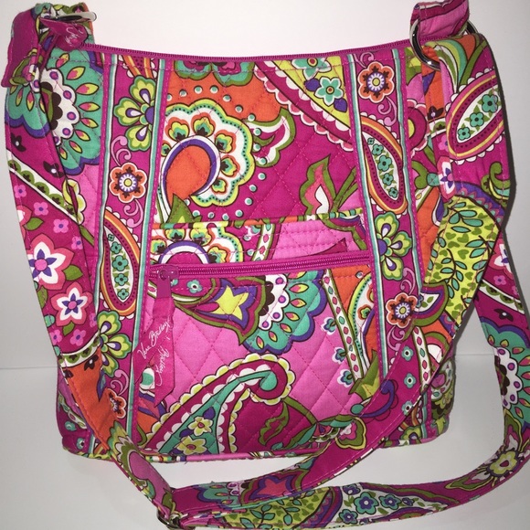 Vera Bradley pink swirl cross body bag