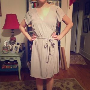 Banana republic silk wrap dress