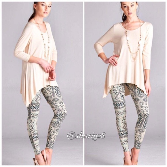 Ivory  V-Neckline Tunic - Picture 3 of 4