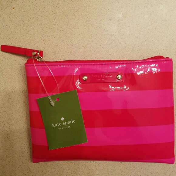 Kate Spade York Street Candy Stripe Mini Pouch