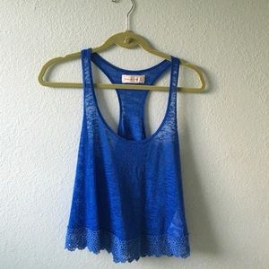 Blue burnout Abercrombie tank