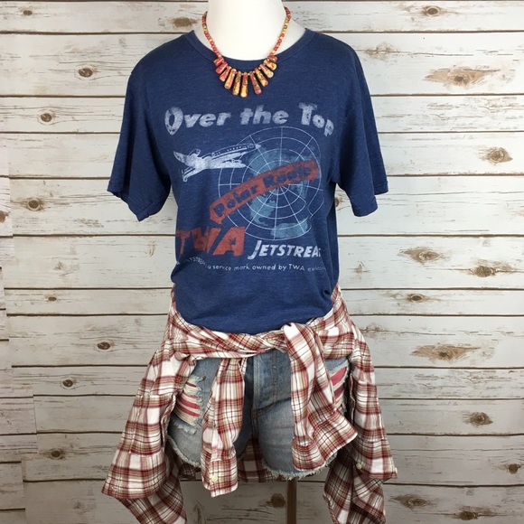 Tops - [Boho Luxe] TWA Retro Graphic Tee Airplane Travel