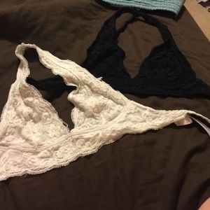 Urban Outiftters Black and Ivory Bralette Small