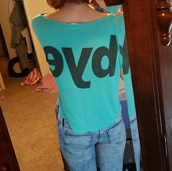 Hi Bye Blue T Shirt - Picture 2 of 4