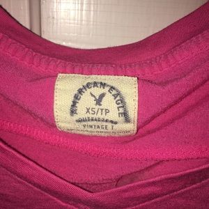 Pink American eagle shirt