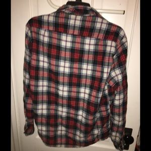 Red white and black flannel