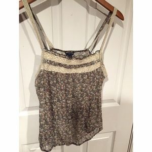 Floral American Eagle Tank Top