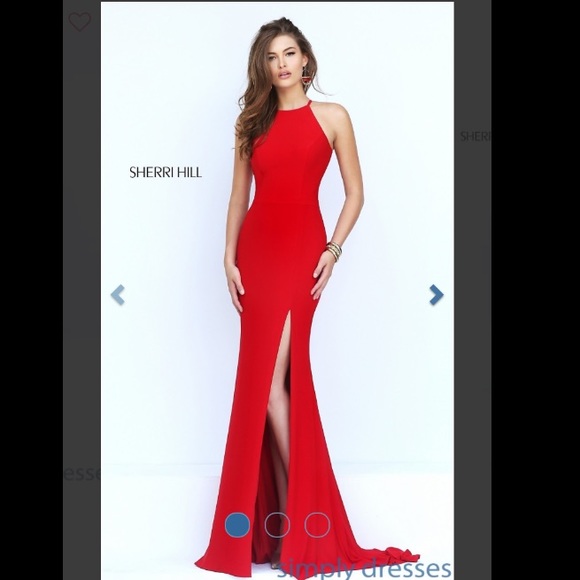 Red Sherri Hill Prom Dress