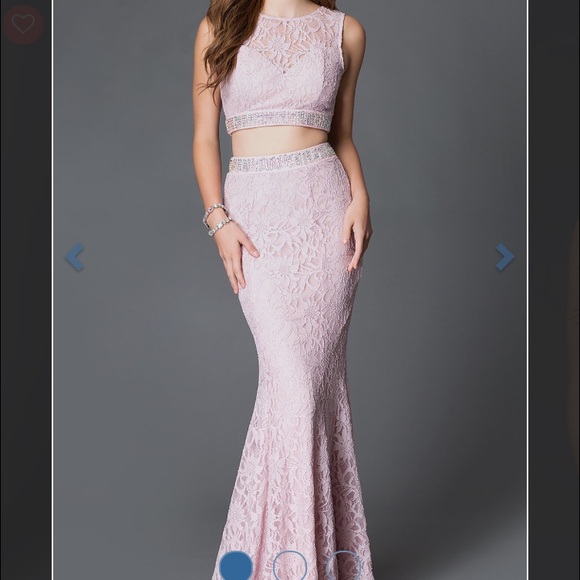 Blush prom dress