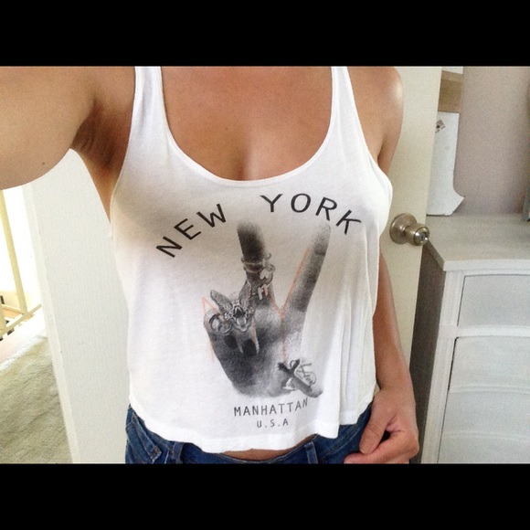 White crop top