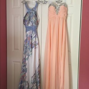 Purple multicolor gown