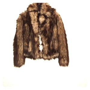 Faux fur jacket