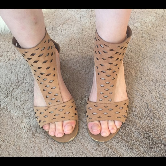 Franco Sarto laser cut sandals