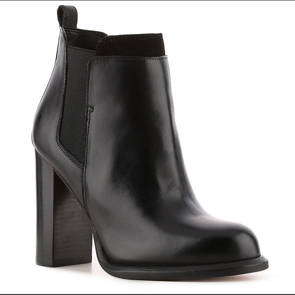 Sam Edelman Leather Kenner Chelsea Black Bootie