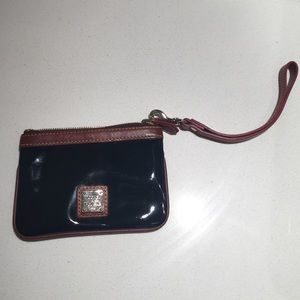 Dooney & Bourke Black Patent Leather Wristlet