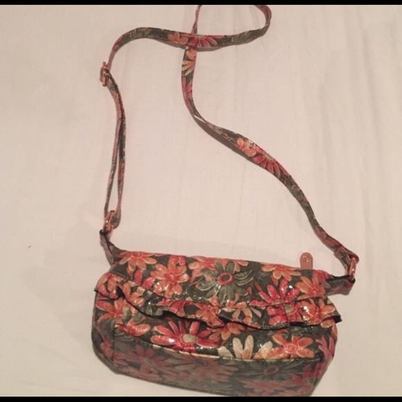 Floral bag & turquoise ring