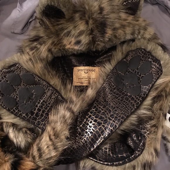 Spirithoods baby Bob cat hood rare