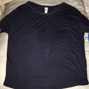 Alo open back shirt, navy blue