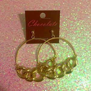 Gold hoop earrings