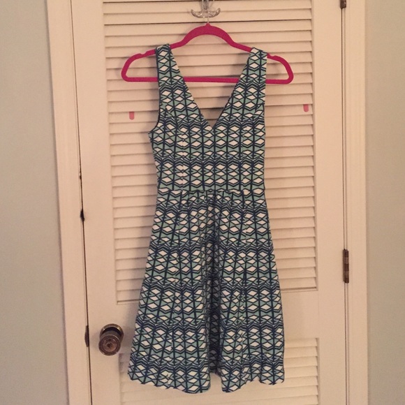 Geo shaped dress from anthropologist