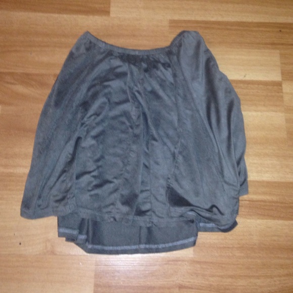 Grey Brandy Melville Sanny Suede Skirt