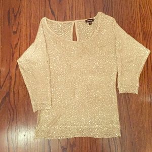 Bebe Cold Shoulder Sweater