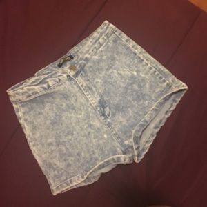 Acid wash shorts. Used twice.
