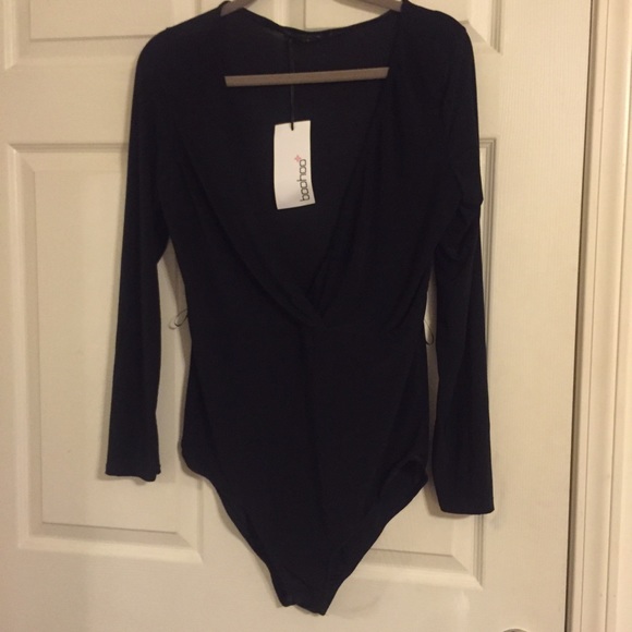 Boohoo  Plunge Neck Bodysuit