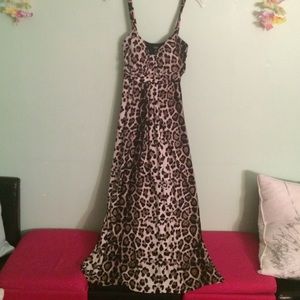 Maxi animal printed dress