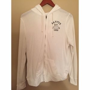 White A&F Tack Jacket