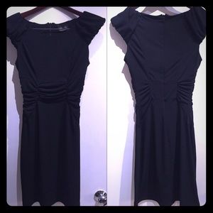 Max and Cleo rouched black dress