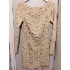 Long sleeve fitted dress