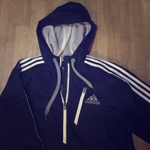 Adidas Quarter-zip Windbreaker  in Black