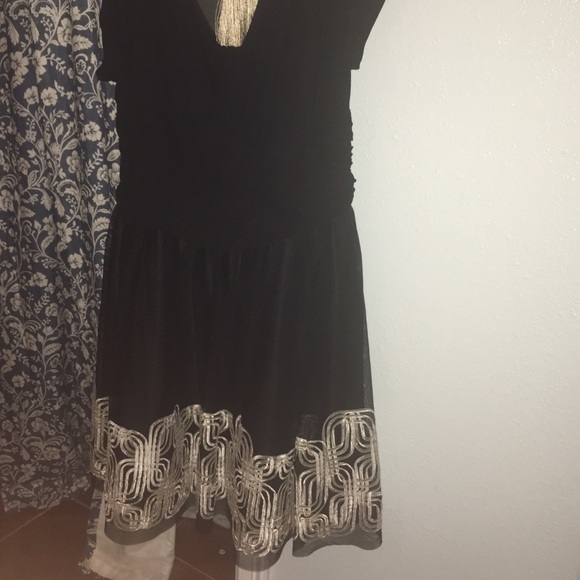 Black dress with tulle